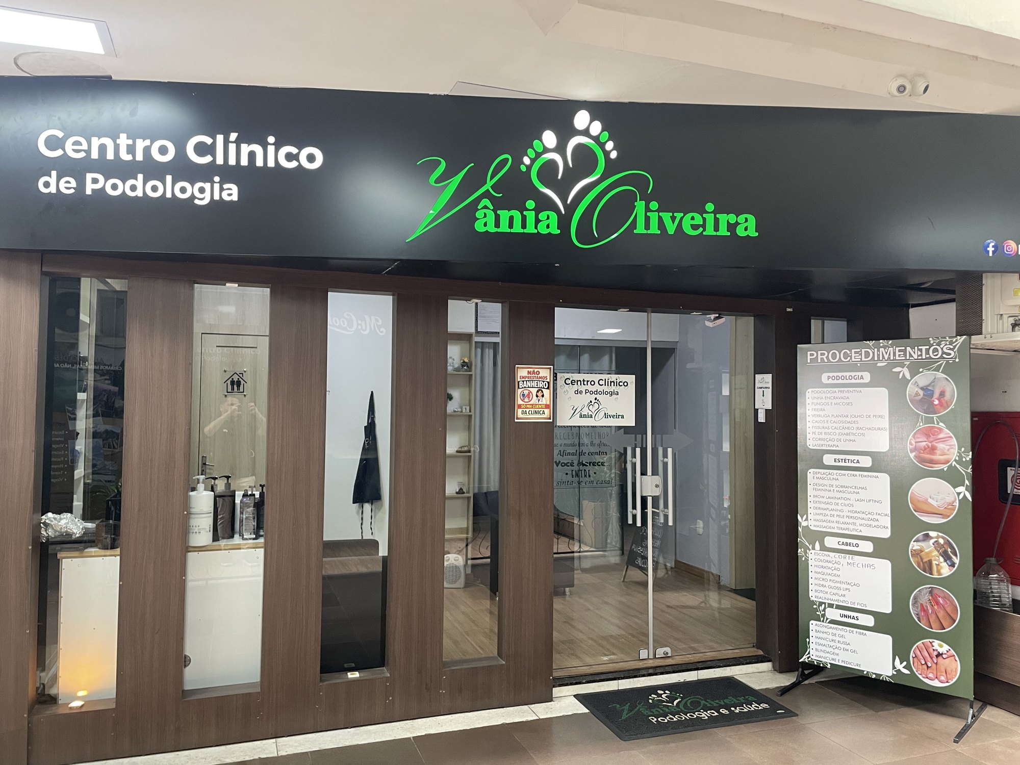 Fachada da clínica Vânia Oliveira Podologia em Passo Fundo